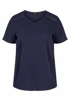 Zizzi SHORT SLEEVED - Blouse - Night Sky