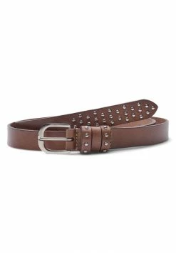 Zizzi STUDDED - Ceinture - Brown