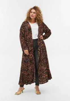 Zizzi Gilet - Paisley Aop