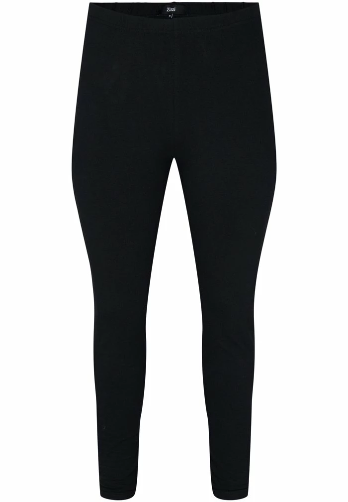 Zizzi MIT PRINT - Legging - Black 1 Zizzi MIT PRINT - Legging - Black