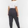 Zizzi Pantalon De Survêtement - Blue Stripe -France Zizzi Soldes 2022 9d379b2ad30340bfa6ef902781017aea