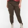 Zizzi Pantalon Cargo - Tarmac