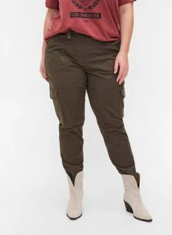 Zizzi Pantalon Cargo - Tarmac