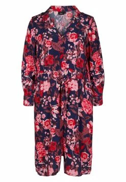 Zizzi MIT BLUMENPRINT UND VERSTELLBAREN SCHNÜREN - Robe Chemise - Flower Aop