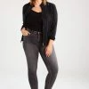 Zizzi AMY LONG - Jeans Skinny - Dark Grey Denim -France Zizzi Soldes 2022 9e114a2e96094963b6565b5b295a5f76