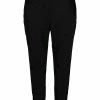 Zizzi WITH TIE CORD - Pantalon Classique - Black -France Zizzi Soldes 2022 a0b5fb6d26cf4e4697ba41559844aad0