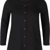 Zizzi Blouse - Black -France Zizzi Soldes 2022 a0e2bd9881534a3a8baefa6c328afb86