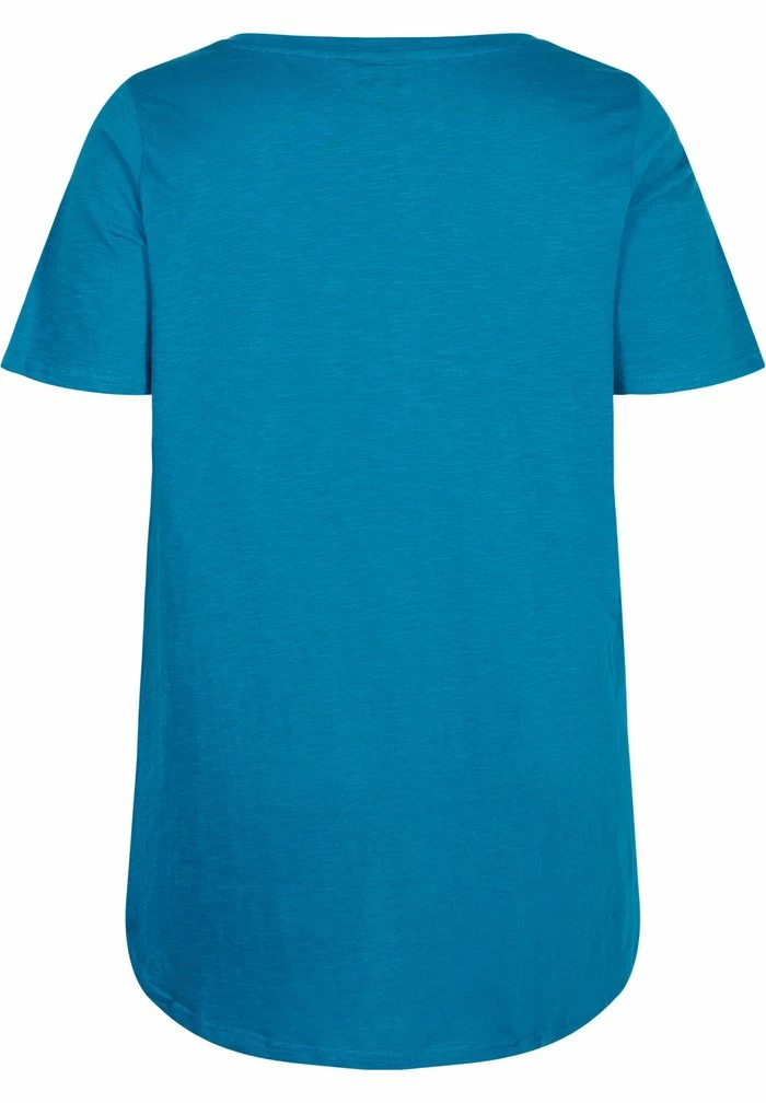 Zizzi KURZARM - T-shirt Basique - Moroccan Blue 2 Zizzi KURZARM - T-shirt Basique - Moroccan Blue – Image 2