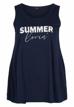 Zizzi MIT RUNDHALSAUSSCHNITT - Débardeur - Night Sky Summer