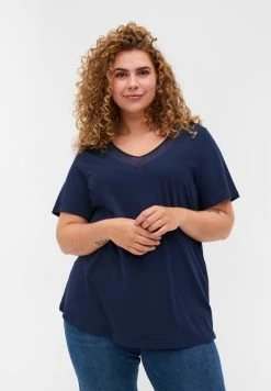 Zizzi T-shirt Imprimé - Blue