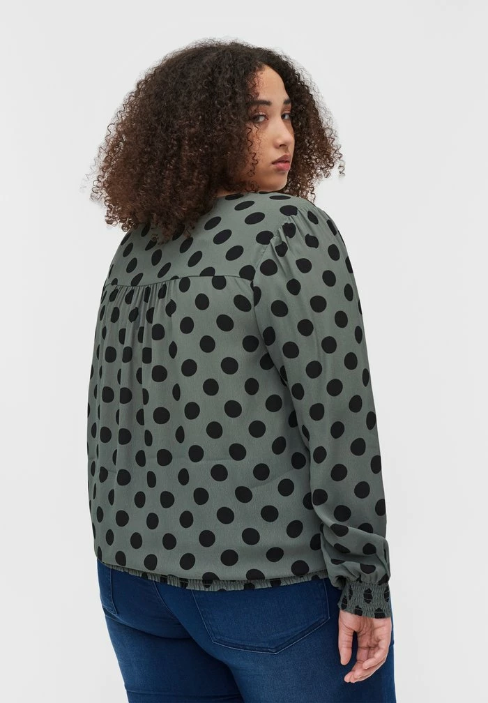 Zizzi Blouse - Green 3 Zizzi Blouse - Green – Image 3