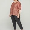 Zizzi TONE-IN-TONE MUSTER - Blouse - Pink -France Zizzi Soldes 2022 a3594aa03a084f60a05ceb3ad516a53a