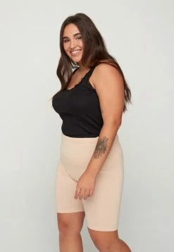 Zizzi PLAIN BIKE - Short - Beige