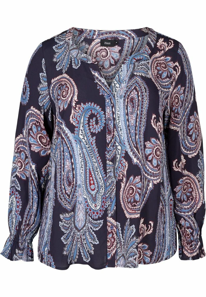 Zizzi Blouse - Blue 2 Zizzi Blouse - Blue – Image 2