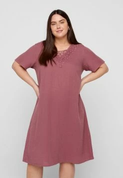 Zizzi Robe De Jour - Rose Brown