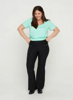 Zizzi Pantalon Classique - Black