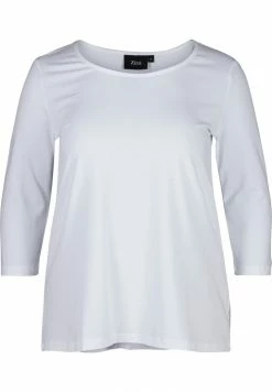 Zizzi WITH 3/4 LENGTH SLEEVES - T-shirt à Manches Longues - White