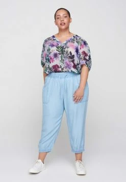 Zizzi Blouse - Purple Flower Mix