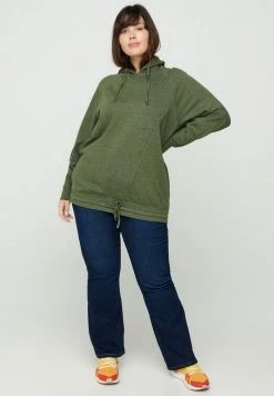 Zizzi Sweat à Capuche - Army