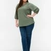 Zizzi Blouse - Agave Green -France Zizzi Soldes 2022 a5994b5080554c0093c47e838253b3f6