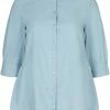Zizzi WITH 3/4 LENGTH SLEEVES - Chemisier - Light Blue -France Zizzi Soldes 2022 a6aec147ca794f02805fe82febca1cac