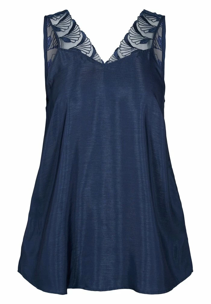 Zizzi MED V-UDSKÆRING - Débardeur - Navy Blazer 1 Zizzi MED V-UDSKÆRING - Débardeur - Navy Blazer