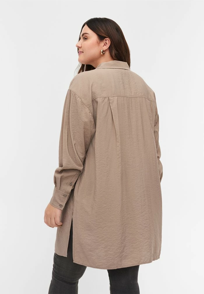 Zizzi MIT KNÖPFEN UND TASCHEN - Chemisier - Brindle 3 Zizzi MIT KNÖPFEN UND TASCHEN - Chemisier - Brindle – Image 3