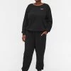 Zizzi Sweatshirt - Black -France Zizzi Soldes 2022 a89ed5e34b3d42ec9629e5f6f3e94c2a