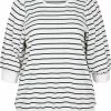 Zizzi MIT RUNDHALS UND 3/4-ÄRMELN - Sweatshirt - Snow White W Black -France Zizzi Soldes 2022 a9025d11caa147558df3d2741d56dbf5