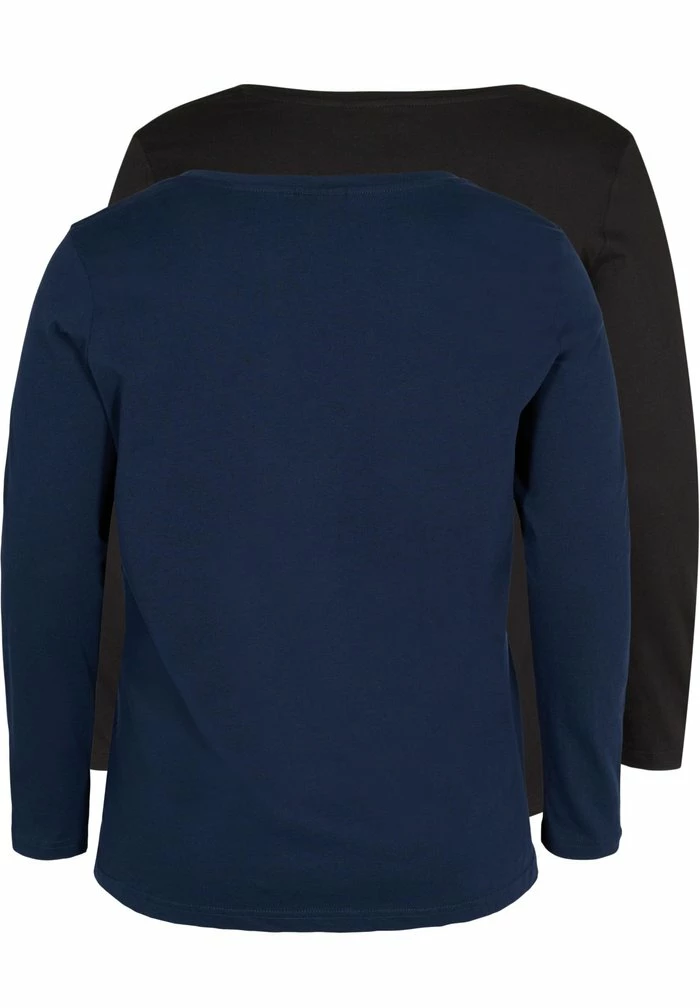 Zizzi 2-PACK BASIC - T-shirt à Manches Longues - Black 5 Zizzi 2-PACK BASIC - T-shirt à Manches Longues - Black – Image 5