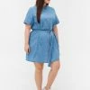 Zizzi Robe En Jean - Light Blue Denim -France Zizzi Soldes 2022 aa0fabcf78d64b519764986d1929694c