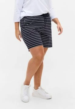 Zizzi MIT TASCHEN - Short - Blue Stripe