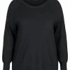 Zizzi MIT RUNDHALSAUSSCHNITT - Pullover - Black -France Zizzi Soldes 2022 aa94513aab6e478ba8d21b3d46bd668a