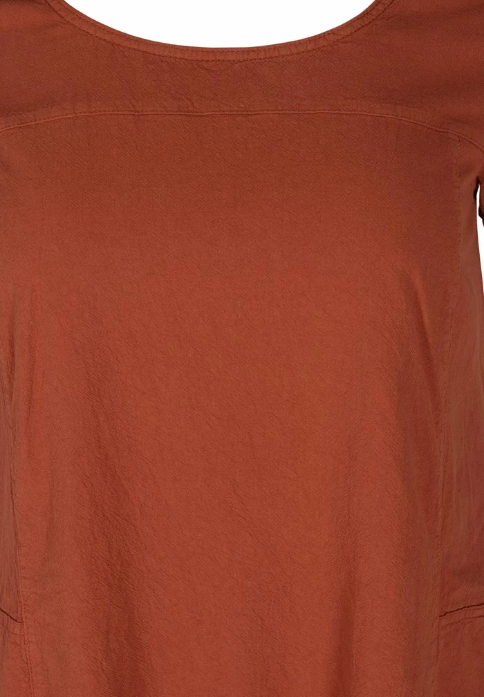 Zizzi Robe De Jour - Orange 5 Zizzi Robe De Jour - Orange – Image 5