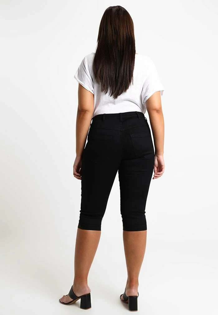 Zizzi EMILY - Short En Jean - Black 3 Zizzi EMILY - Short En Jean - Black – Image 3