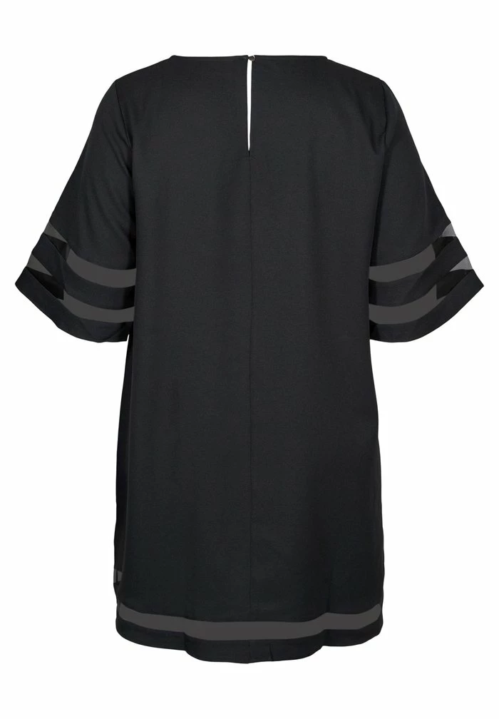 Zizzi MED TRANSPARENTE DETALJER - Robe De Jour - Black 7 Zizzi MED TRANSPARENTE DETALJER - Robe De Jour - Black – Image 7