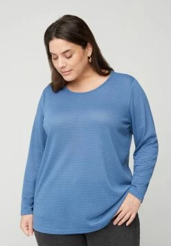 Zizzi MIT RUNDHALSAUSSCHNITT - Blouse - Black