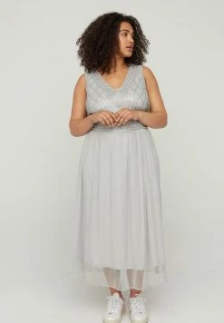 Zizzi Robe De Soirée - Grey