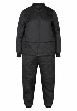 Zizzi 2-IN-1 STEPP MIT TASCHEN - Combinaison - Black