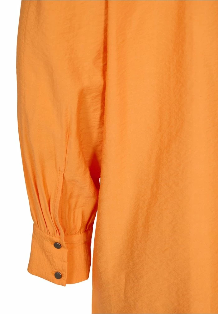 Zizzi BUTTONS AND RUFFLE DETAILS - Tunique - Tangelo 7 Zizzi BUTTONS AND RUFFLE DETAILS - Tunique - Tangelo – Image 7