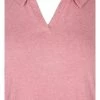 Zizzi 2/4 SLEEVES - Polo - Rose Melange -France Zizzi Soldes 2022 ad58615ccb73491b84e7c6d447bc951d