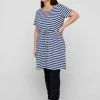 Zizzi SHORT SLEEVED - Robe De Jour - Twilight Blue/stripe -France Zizzi Soldes 2022 ae4998a74ffb49d2b2f16d1fe6aef4bc