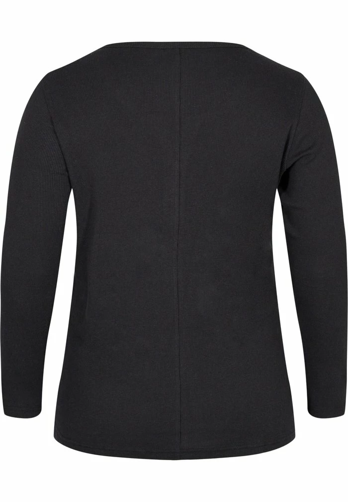 Zizzi LONG-SLEEVED - Blouse - Black 2 Zizzi LONG-SLEEVED - Blouse - Black – Image 2