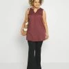 Zizzi MAMBER TUNIC - Blouse - Red Wine -France Zizzi Soldes 2022 af1d72a412f44e0cb9664db269c9ab64