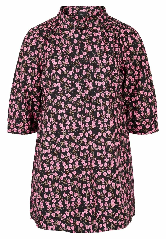 Zizzi MIT 3/4-ÄRMELN UND PRINT - Tunique - Flower Aop 4 Zizzi MIT 3/4-ÄRMELN UND PRINT - Tunique - Flower Aop – Image 4
