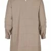 Zizzi Robe De Jour - Desert Taupe -France Zizzi Soldes 2022 b058beebdc554ebab96bfd76580387de