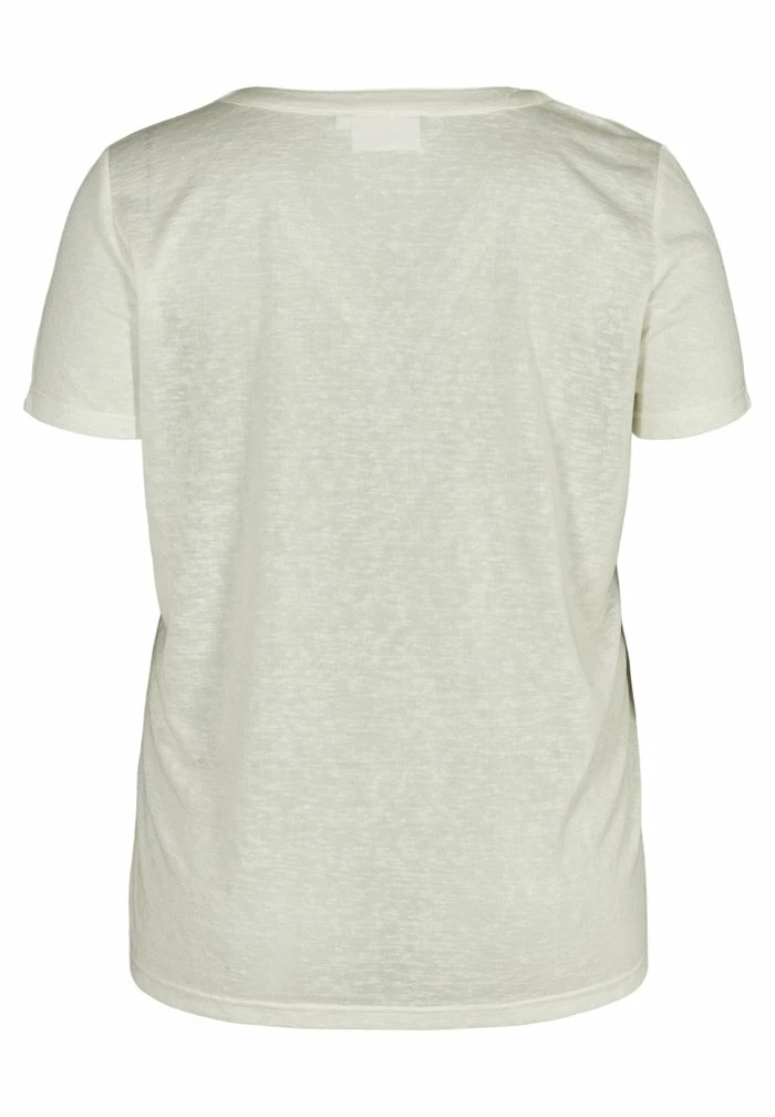 Zizzi T-shirt Basique - Off-white 7 Zizzi T-shirt Basique - Off-white – Image 7