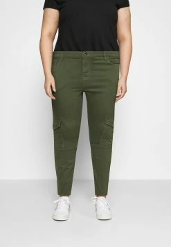 Zizzi JYUKI ANKLE PANT - Pantalon Classique - Army Green