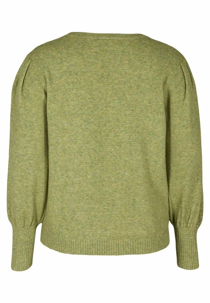 Zizzi Pullover - Green Olive Mel 6 Zizzi Pullover - Green Olive Mel – Image 6