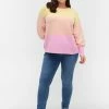 Zizzi MIT RUNDHALSAUSSCHNITT - Pullover - Pale Banana Comb -France Zizzi Soldes 2022 b2194faa918b4aedb594945f97a04a59